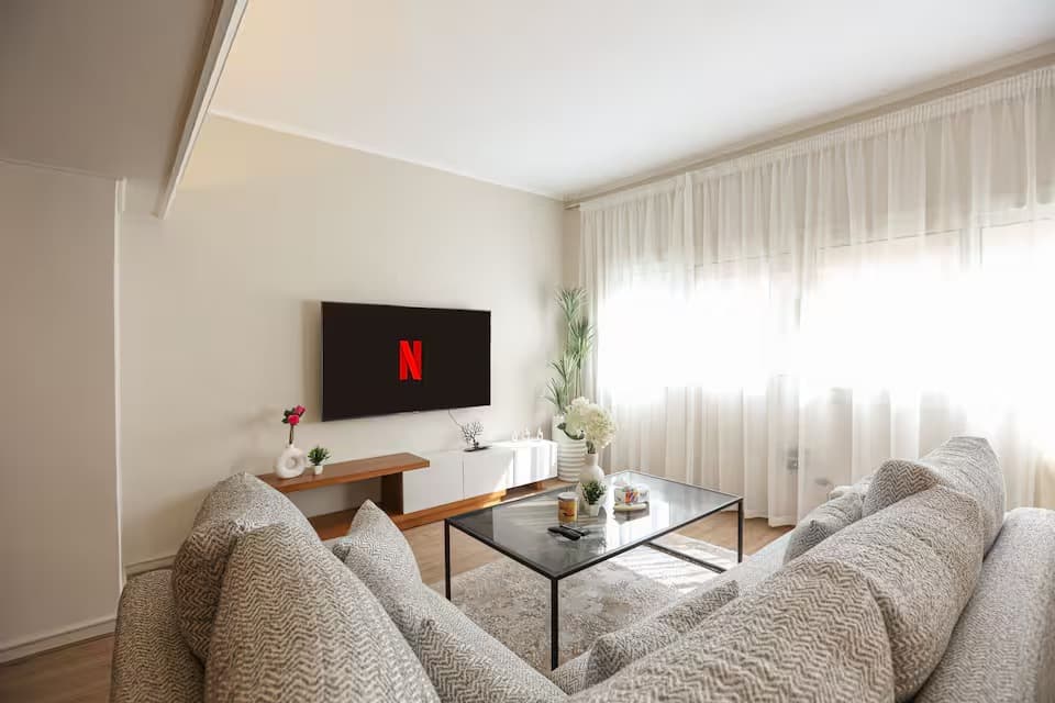 Cozy contemporary living room with minimalist aesthetic