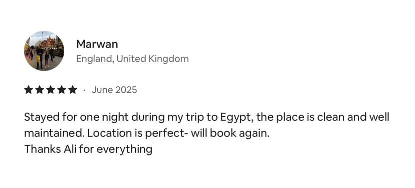 Review from Marwan - England, UK